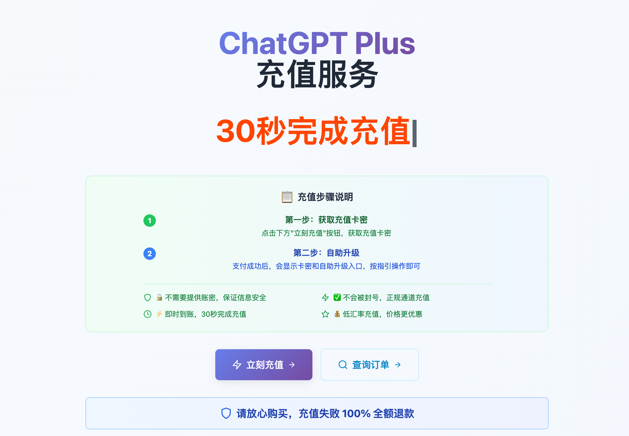 ChatGPT Plus 充值服务网站