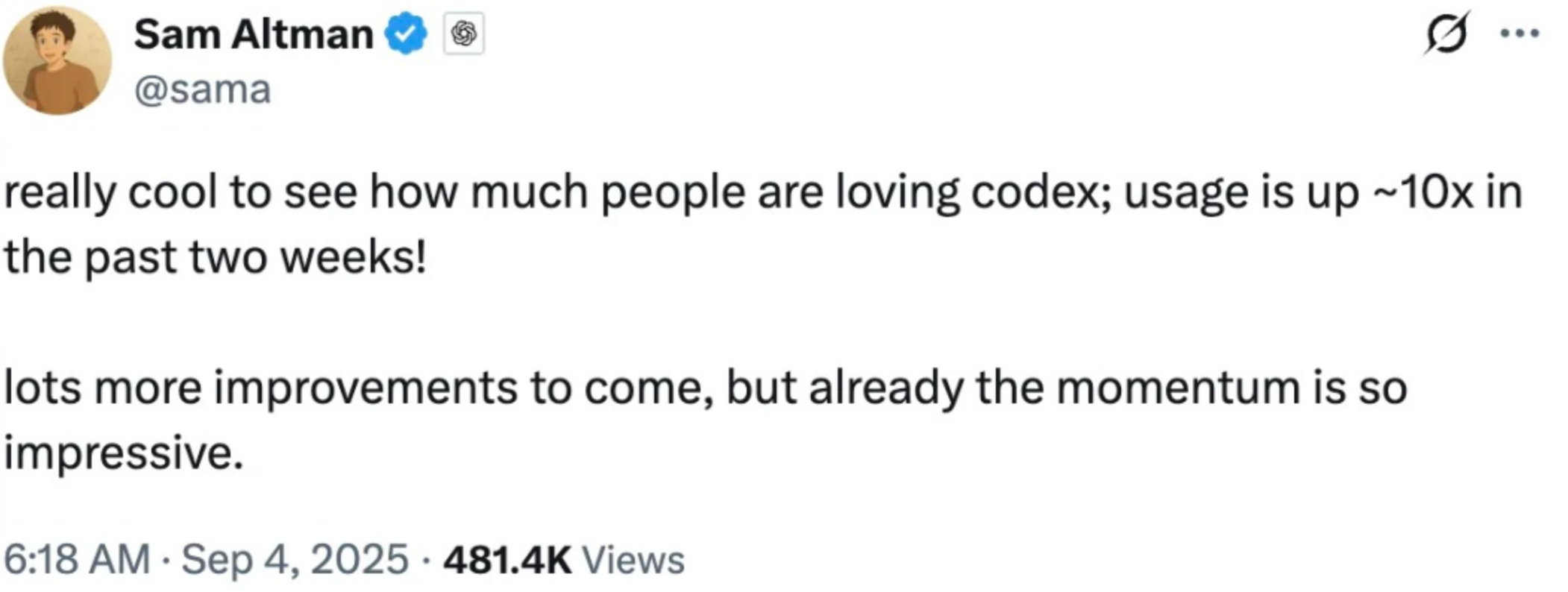 Codex使用教程 - OpenAI Codex增长趋势