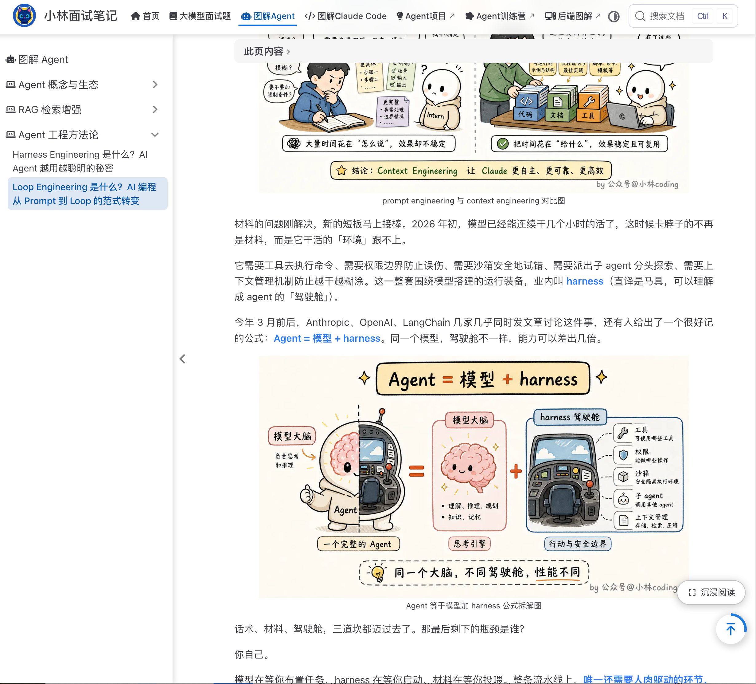 https://xiaolinnote.com:图解Agent->Agent工程方法论