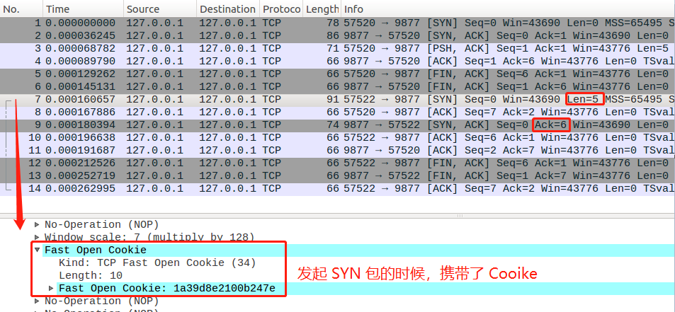 TCP Fast Open 抓包分析