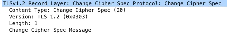 Change Cipher Spec