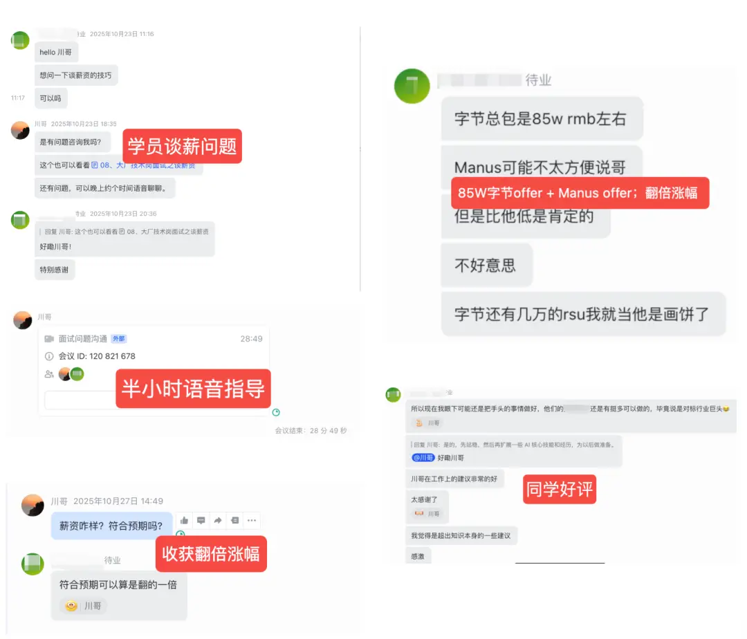 1v1 谈薪/职业发展等问题指导-1